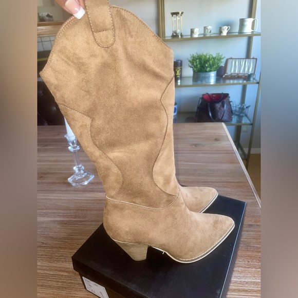 LASSO WESTERN BOOT CAMEL-8.5 - Picture 13 of 16